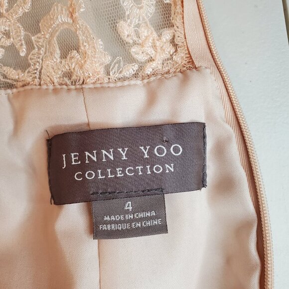 Anthropologie BHLDN SZ 4 Jenny Yoo Collection Blush Pink Dolly Dress Gown Maxi - Picture 9 of 12